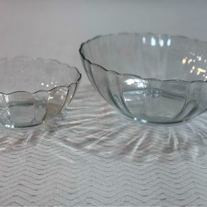 Arcoroc France Crystal serving bowls